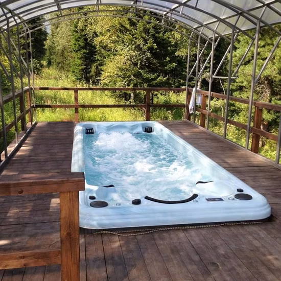 Nuovo lusso 6 metri potenti getti Endless Swim SPA Jy8601