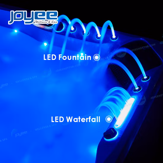 Joyee in stock Promozione Esterno Massaggio per 5 persone Giardino SPA Idromassaggio all'aperto Jaccuzi esterno