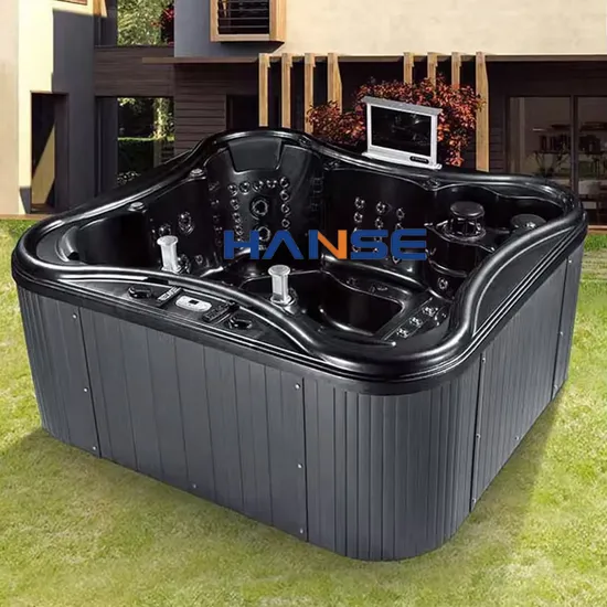 Sunrans Vasca da bagno in acrilico Idromassaggio Massaggio Nuoto SPA Piscina 6 Persone All'aperto di alta qualità di lusso Hydro USA Balboa Vasca idromassaggio per il cortile