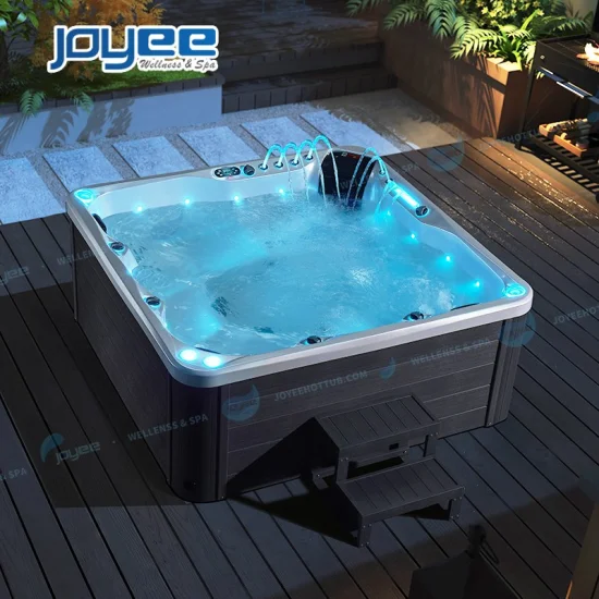 Joyee in stock Promozione Esterno Massaggio per 5 persone Giardino SPA Idromassaggio all'aperto Jaccuzi esterno